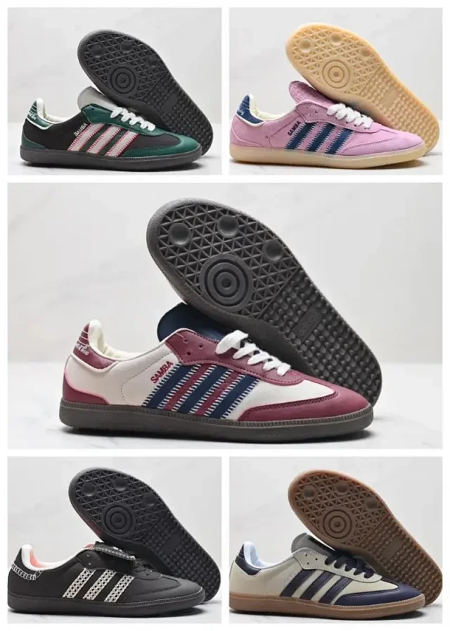 Unbranded Sneakers Low-top three-stripe Samba-style product detail image 1