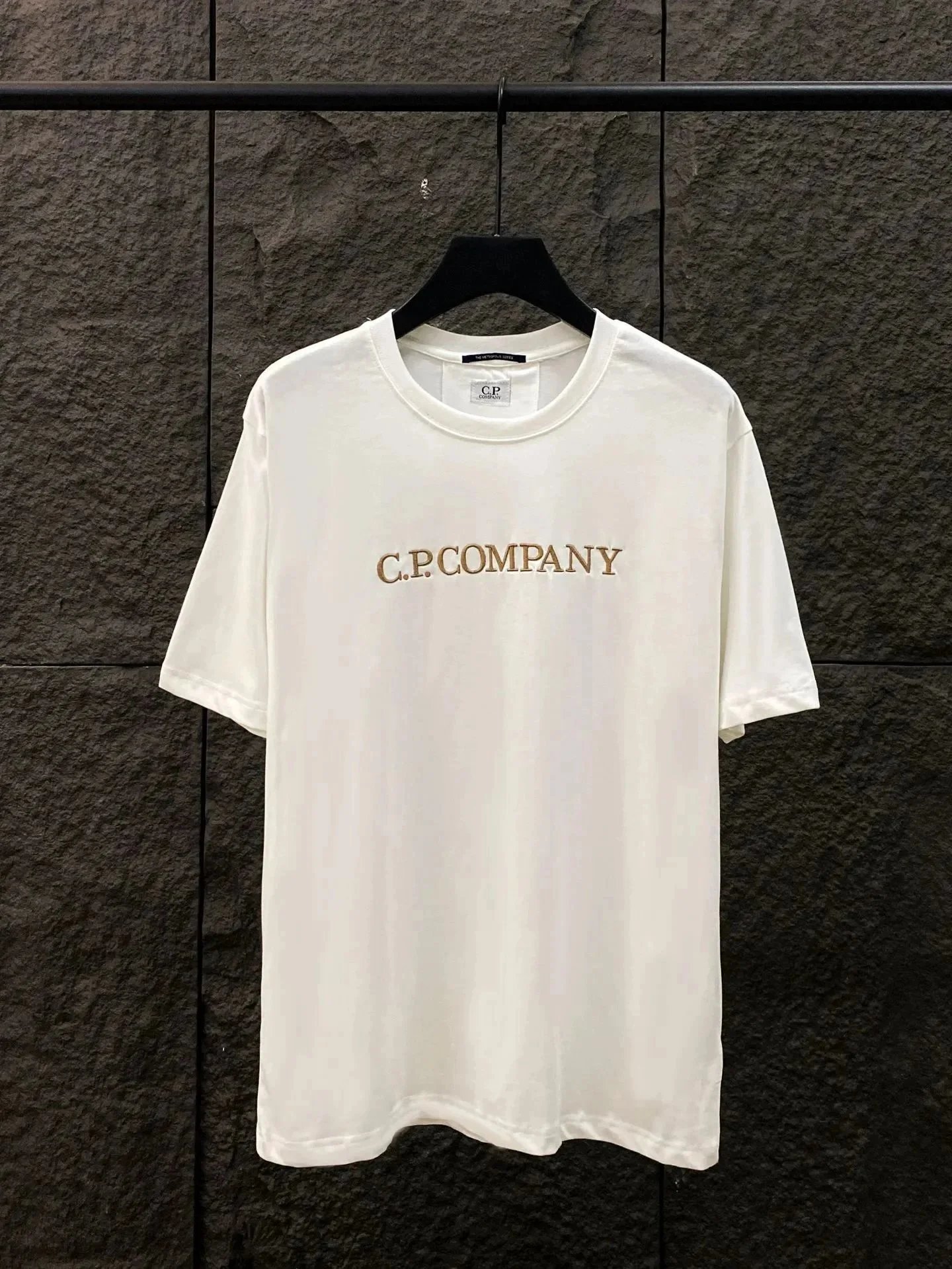 C.P. Company T-Shirts Lens Detail Crew Neck T-Shirt — 9906 white