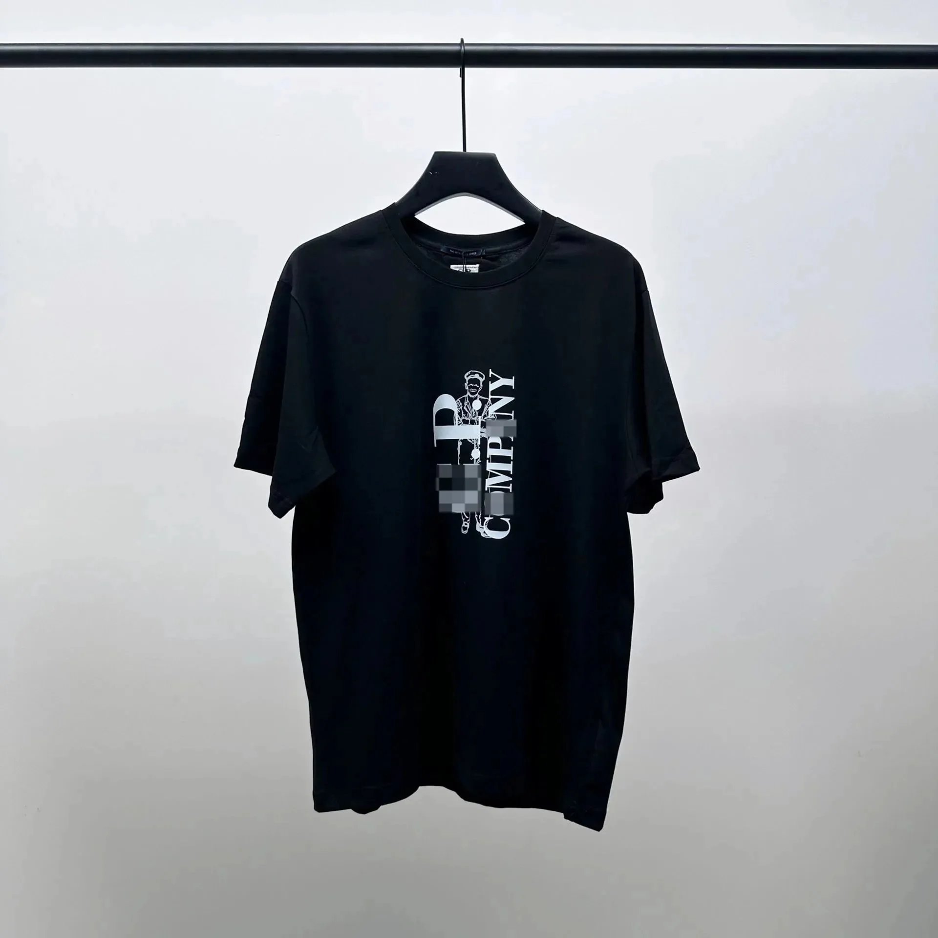 C.P. Company T-Shirts Lens Detail Crew Neck T-Shirt — 9010 Black