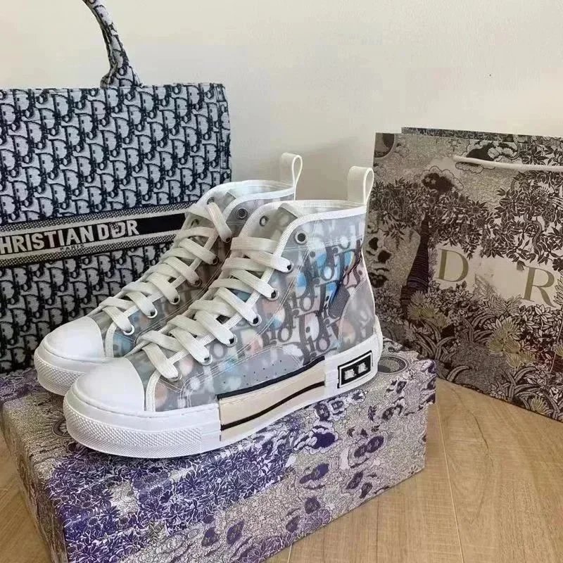 Dior Sneakers Oblique Logo High-Top Canvas image 9