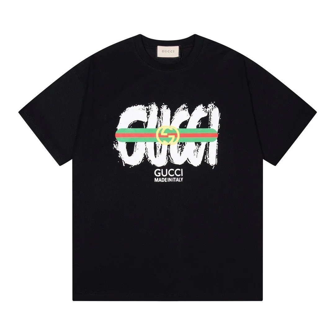 Gucci T-Shirts Crewneck Logo Graphic image 2