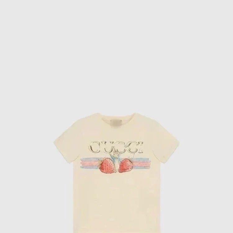 Gucci T-Shirts Short-Sleeve Graphic Print — 22