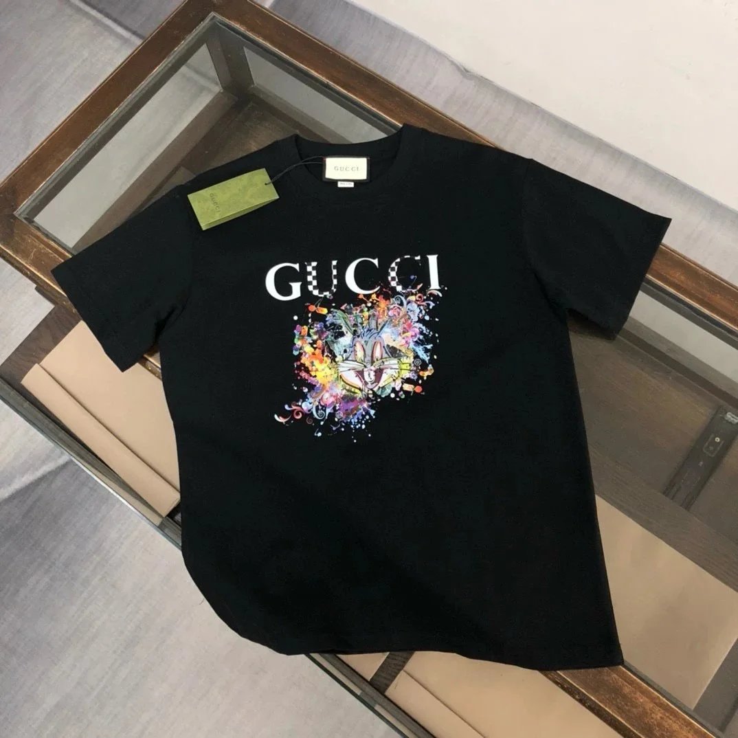 Gucci T-Shirts Crewneck Logo Graphic — 24