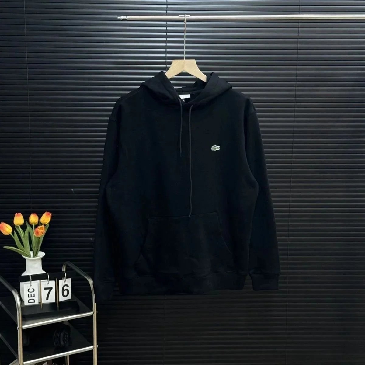Lacoste Tracksuits Crocodile-logo hooded zip tracksuit image 8