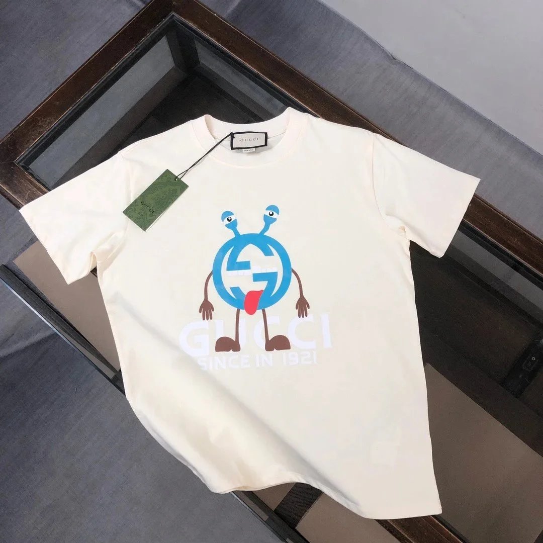 Gucci T-Shirts Crewneck Logo Graphic — 35