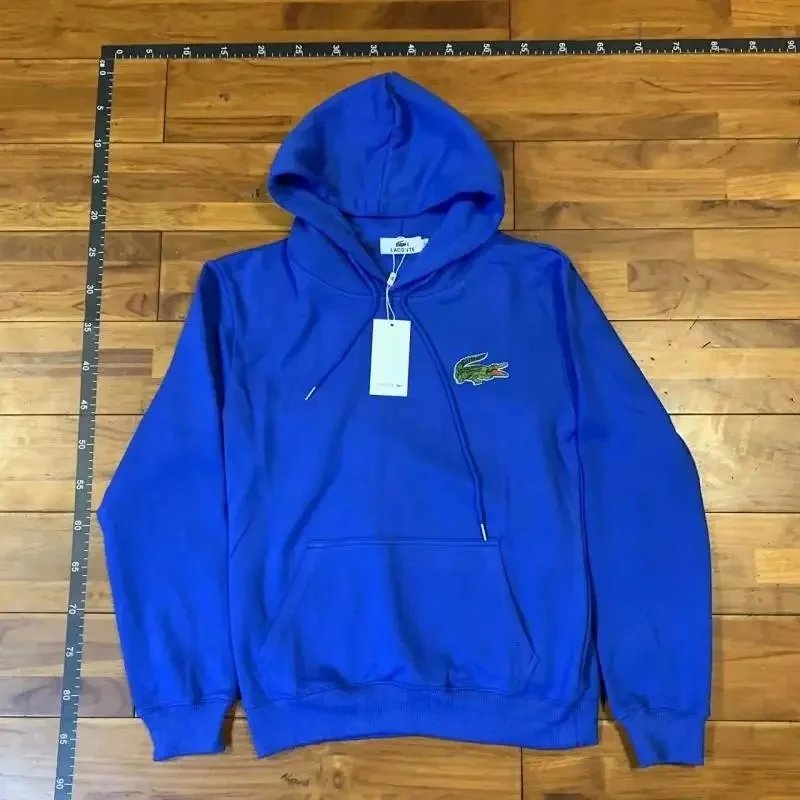Lacoste Tracksuits Crocodile-logo hooded zip tracksuit — Hooded gem-blue