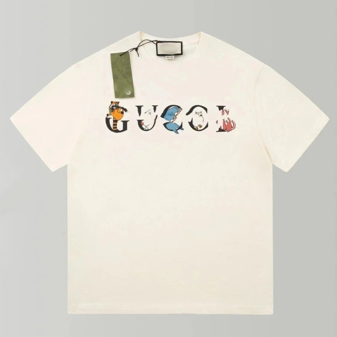 Gucci T-Shirts Short-Sleeve Graphic Print — 18