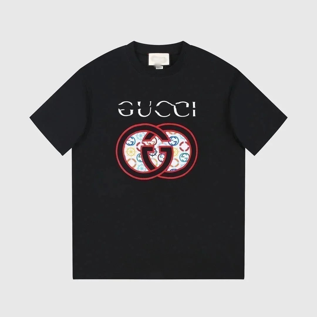 Gucci T-Shirts Short-Sleeve Graphic Print — 32