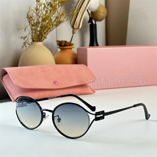 Unbranded Eyewear 4707 Oval Full-Rim Sunglasses with Triple-Bar Temples product detail image 10