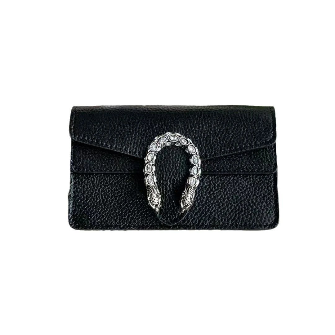 Gucci Dionysus Mini Bag White Grained Leather with Crystal-Embellished虎头 Clasp Wallet - 7