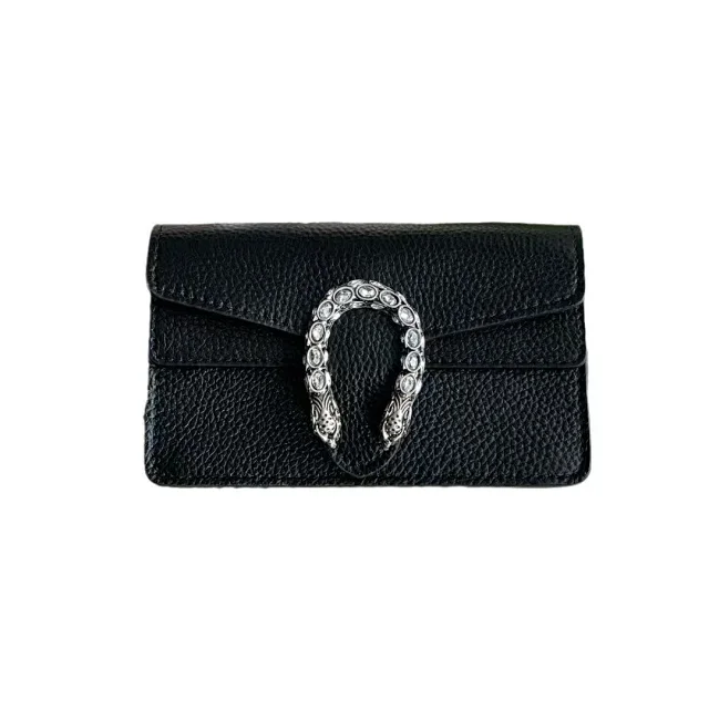 Unbranded Shoulder Bags Small flap bag with textured horseshoe clasp product detail image 5