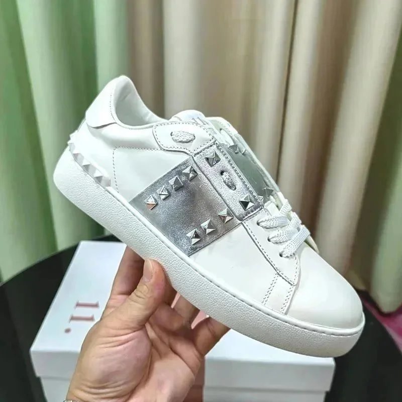 Valentino Garavani Rockstud Untitled White Leather Sneakers product photo 3