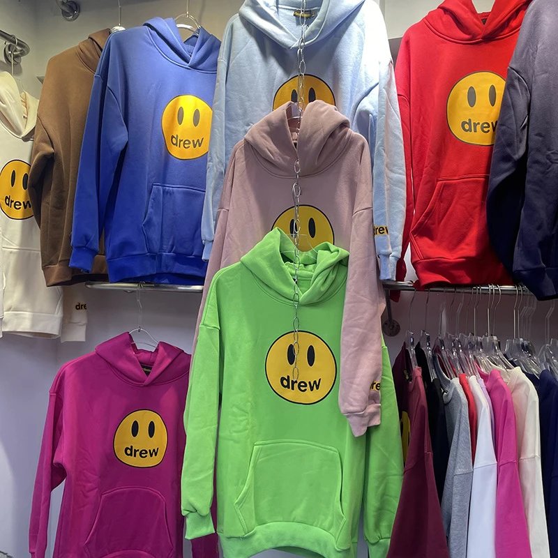 Drew House Smiley Face Hoodie Brown - 4