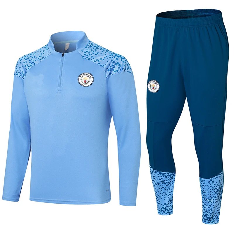 2324 Manchester City Blue Sleeve Print