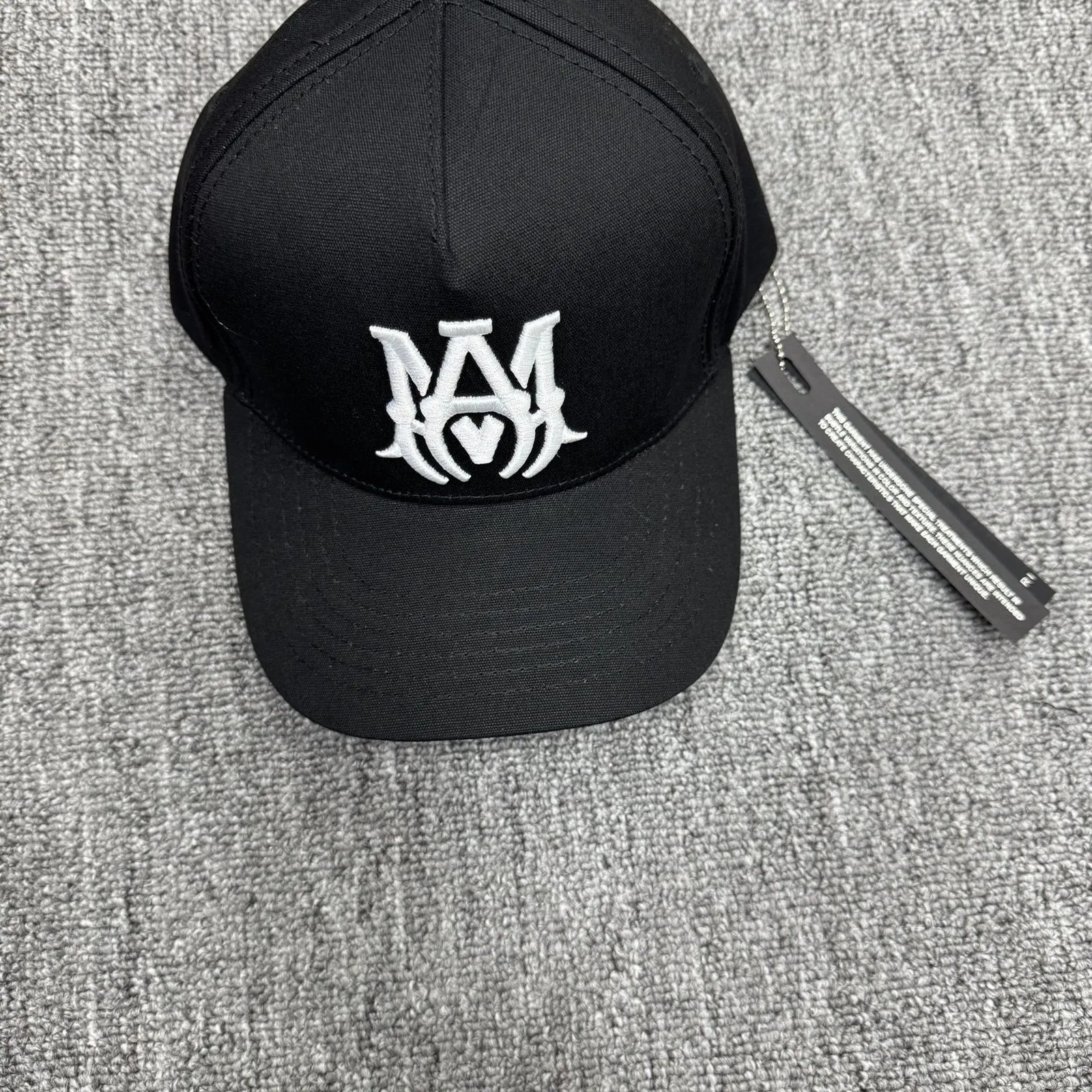Black Fabric with White Letters