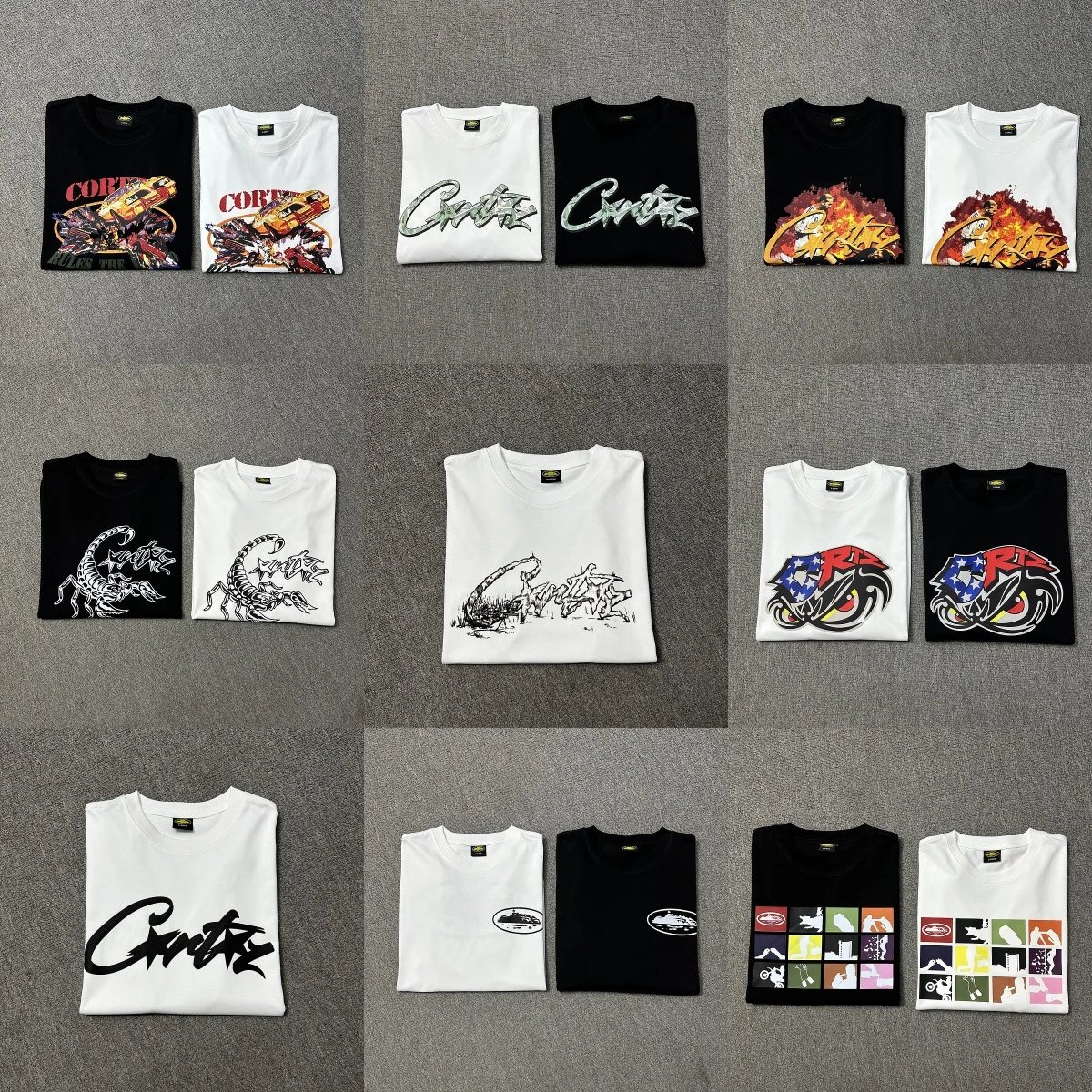New Cortiez Devil's Island T-Shirt Letter Saint Paul Limited Round Neck American Casual Loose Half Sleeve