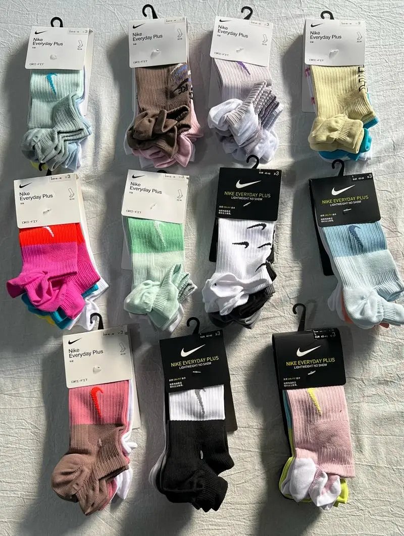 NK short cut towel bottom socks 3pac a set