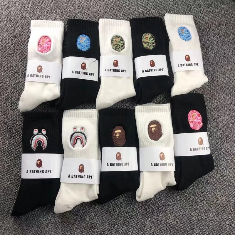 1:1 Bape big logo socks