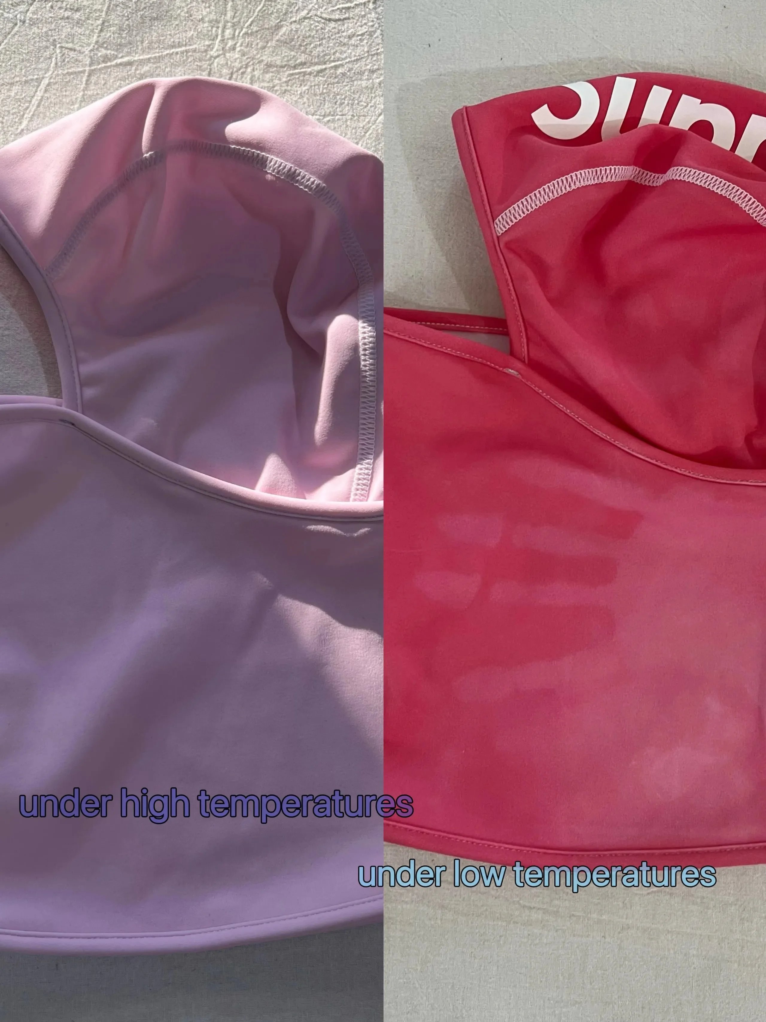 Temperature change mask: RED red gradient