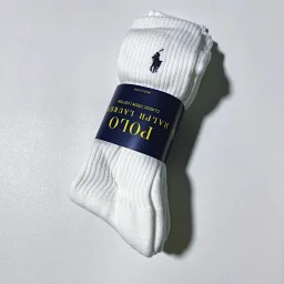 thumbnail for RL polo 3 pairs a set towel socks 3 pairs of long tube riding socks