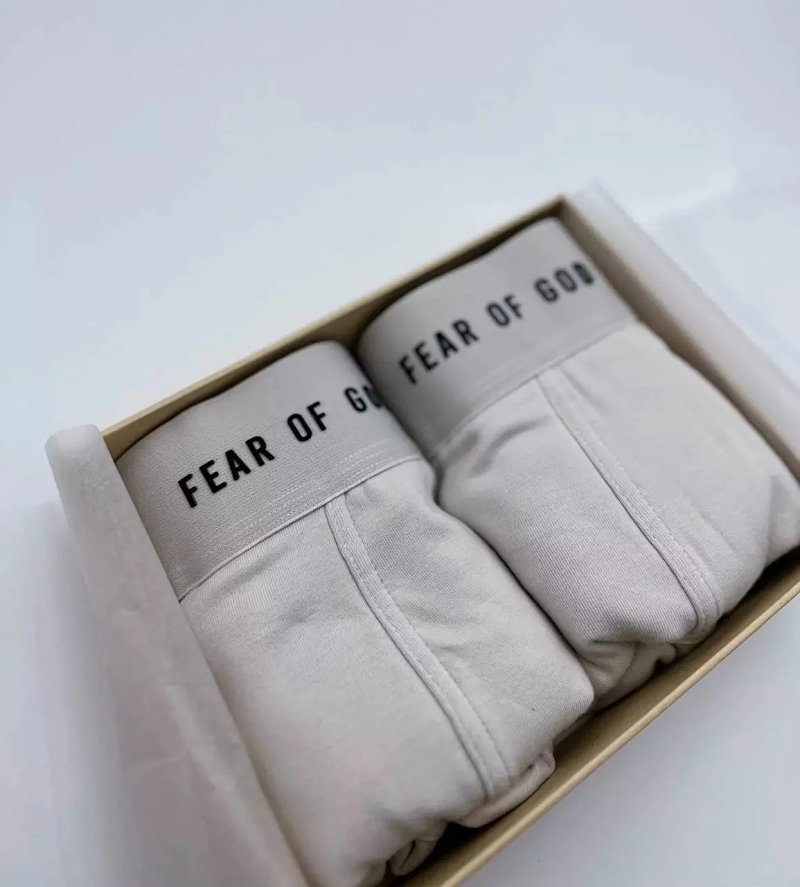 FOG FEAR OF GOD  2 Pack Boxer Briefs  Cement