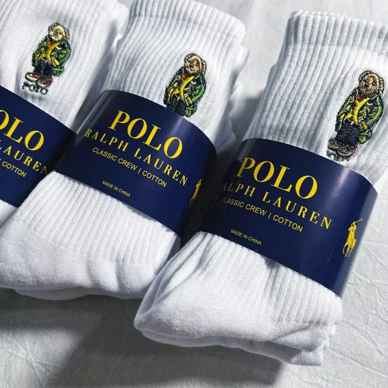 PL bear towel socks(100% COTTON)