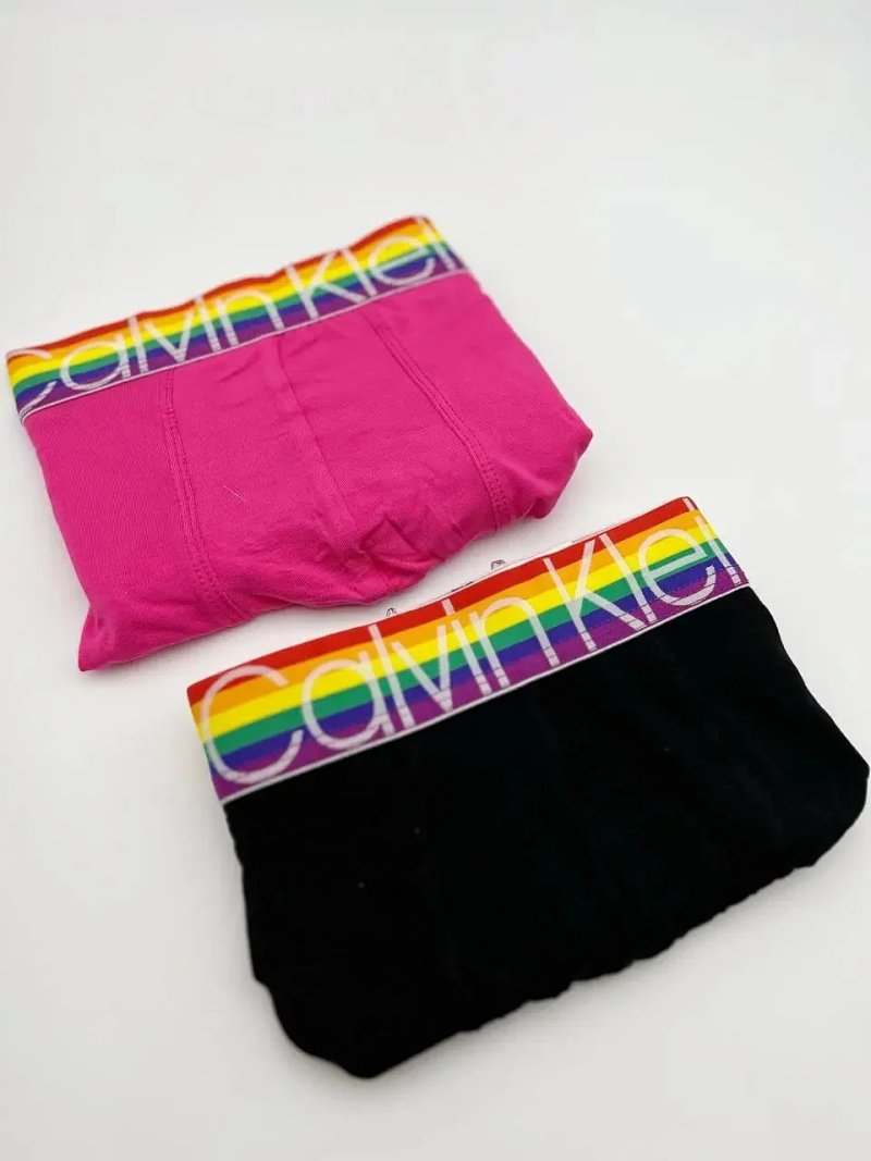 rainbow boxer (BLACK AND PINK)