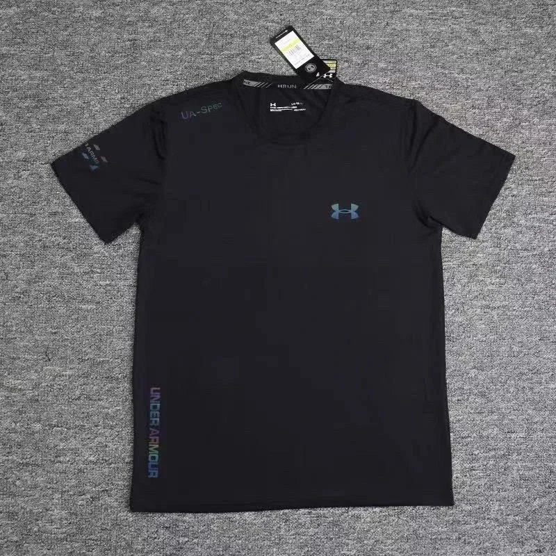 Black Iced Silk Short-Sleeve Shirt