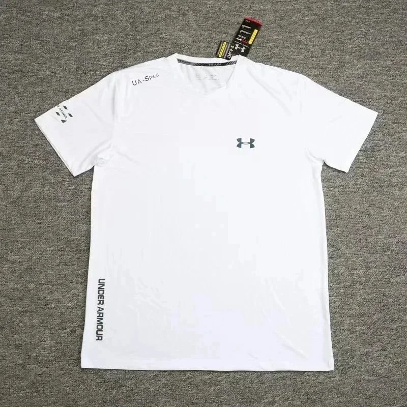 White Iced Silk Short-Sleeve Shirt 1