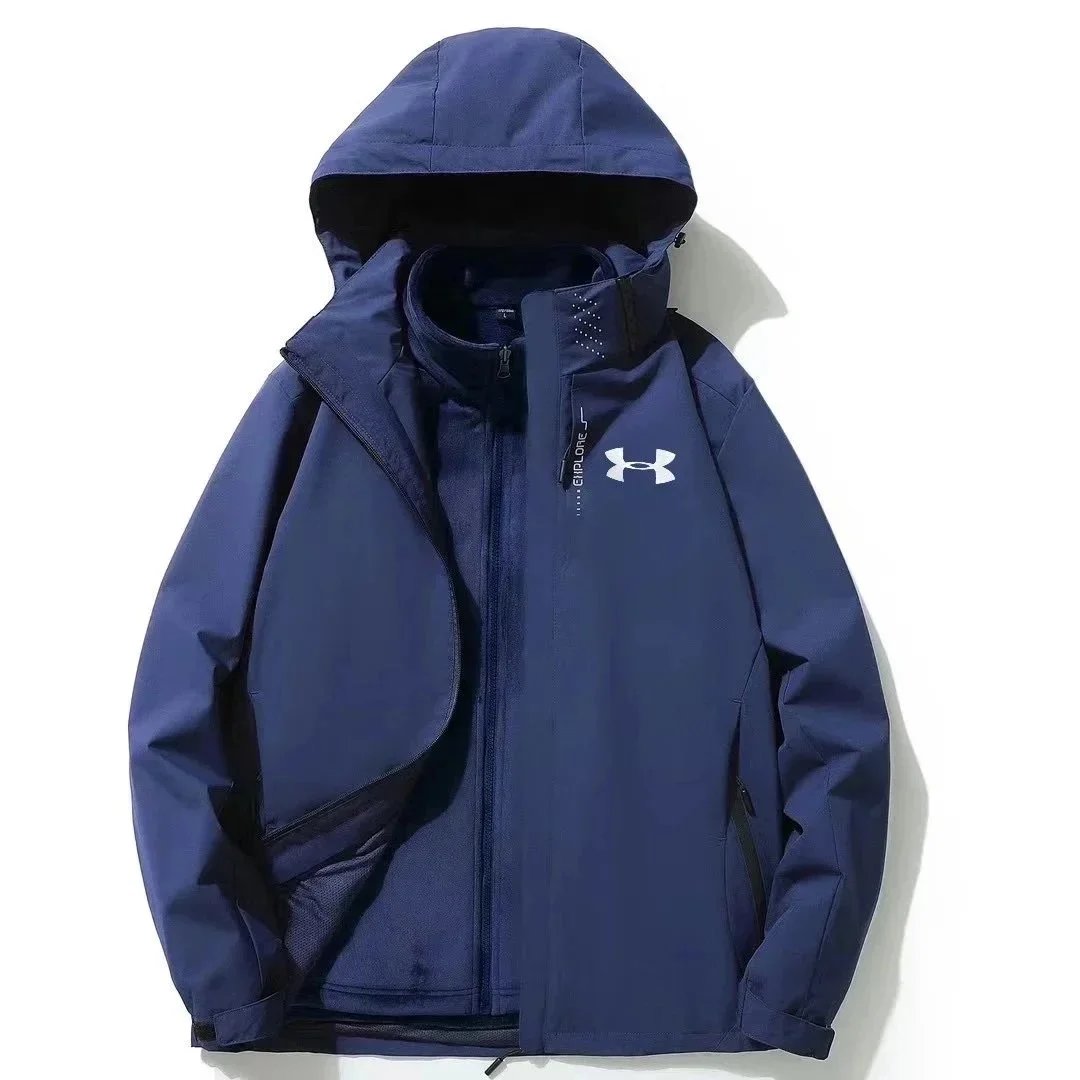 Navy Blue Two-Piece Set (with Fleece-Lined Inner Layer)