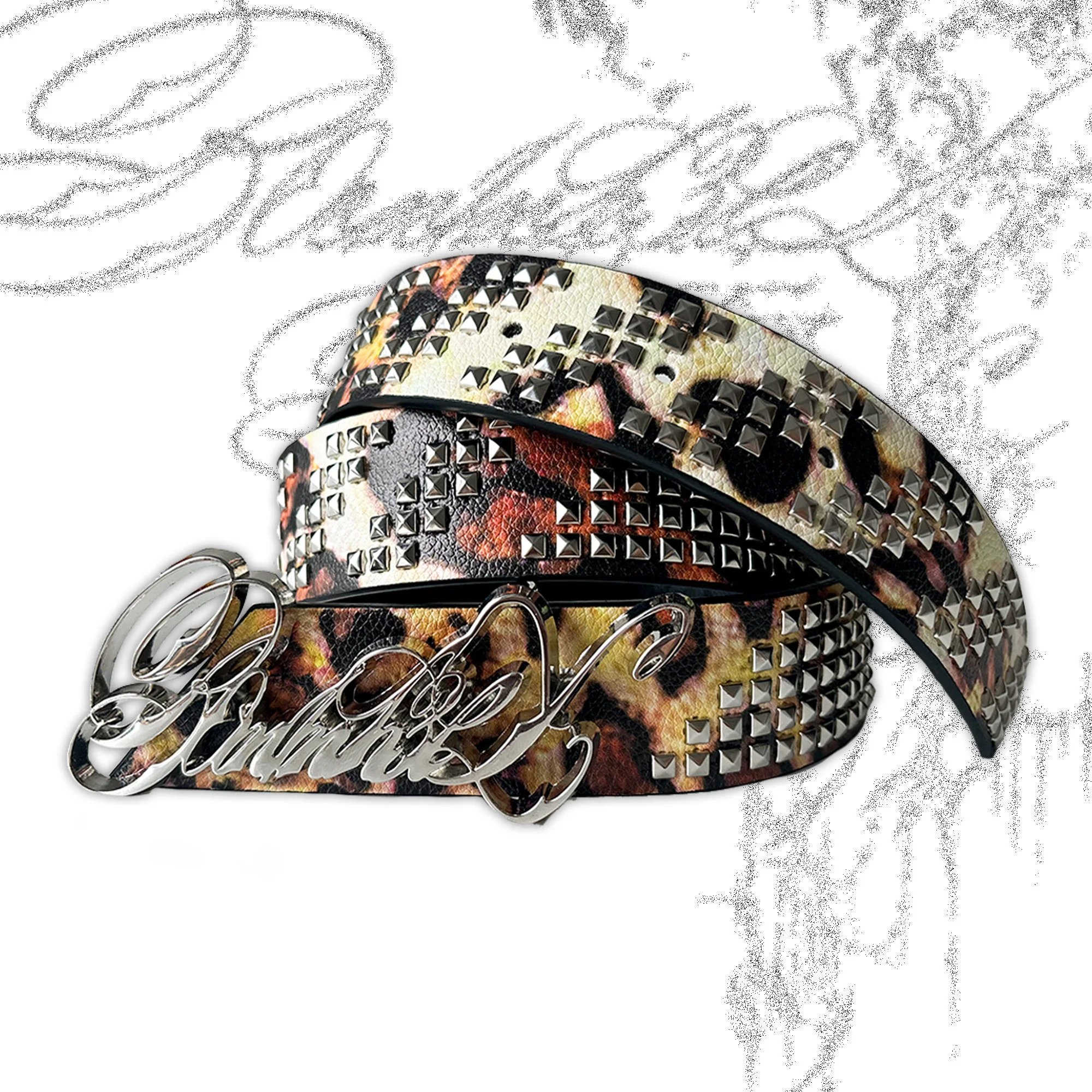Pink Dolphin Belt Leopard