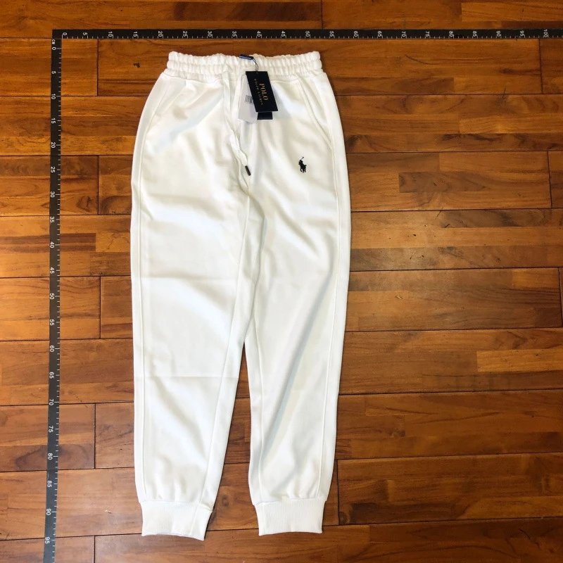Pants White Black Logo