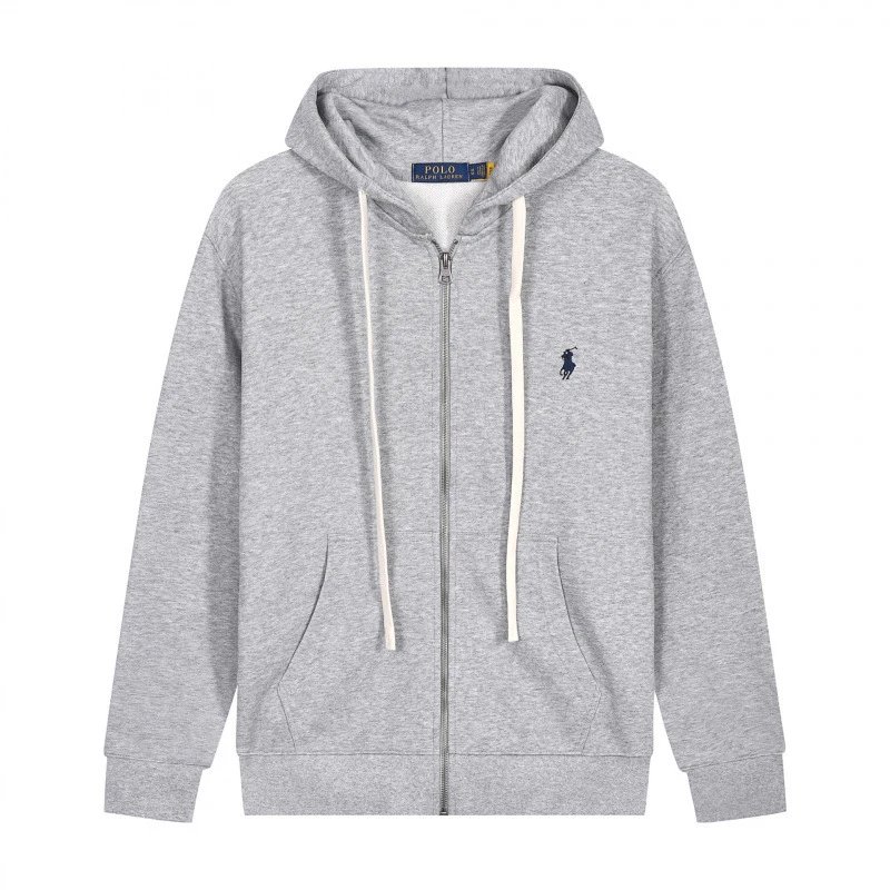 White Drawstring Zip Grey Black Logo