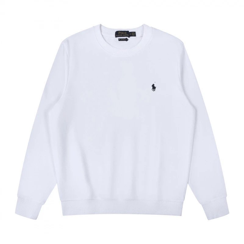 Crewneck White Black Logo