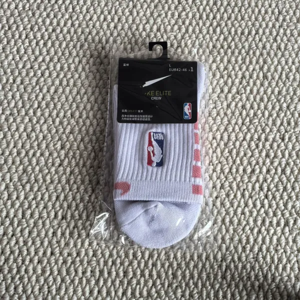 Nike NBA Elite Crew Socks White/Red - 1