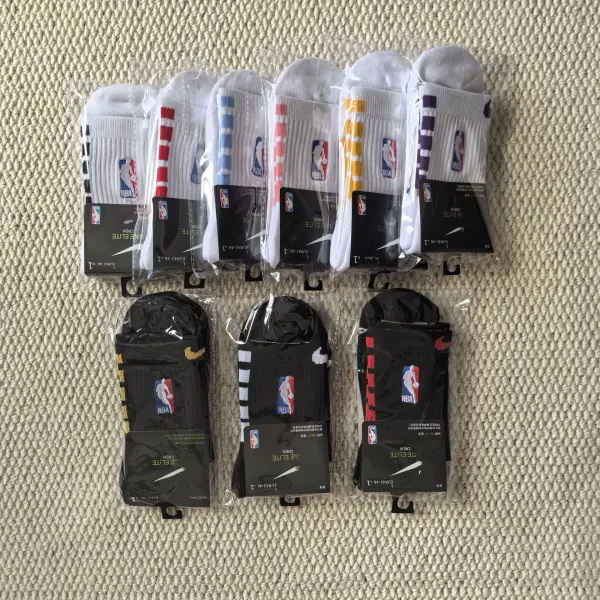 Nike Elite Crew NBA Black Socks - 10