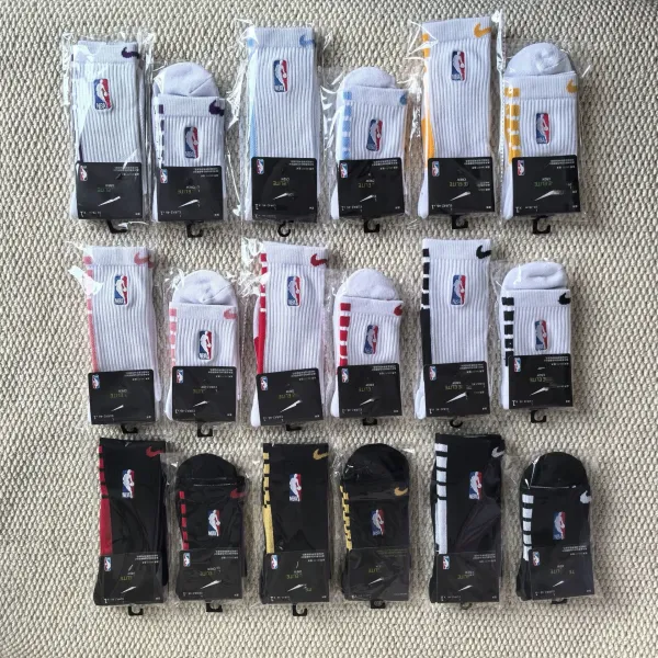 Nike Elite Crew NBA Black Socks - 7