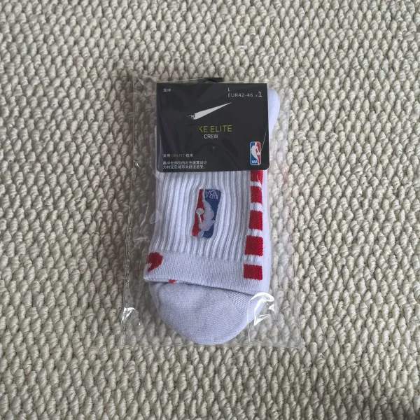 Nike NBA Elite Crew Socks White/Red - 1