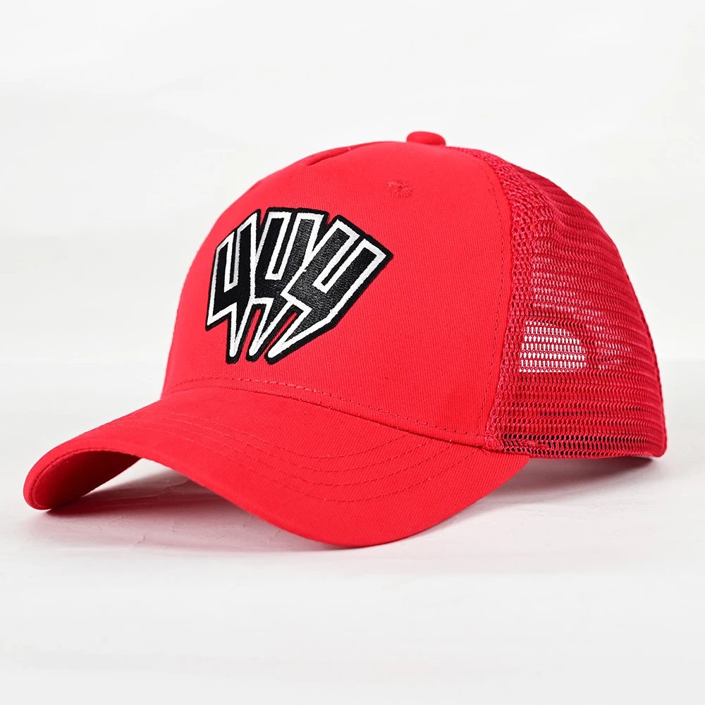 Unbranded Hats Mesh-back trucker cap with embroidered lightning graphic image 1