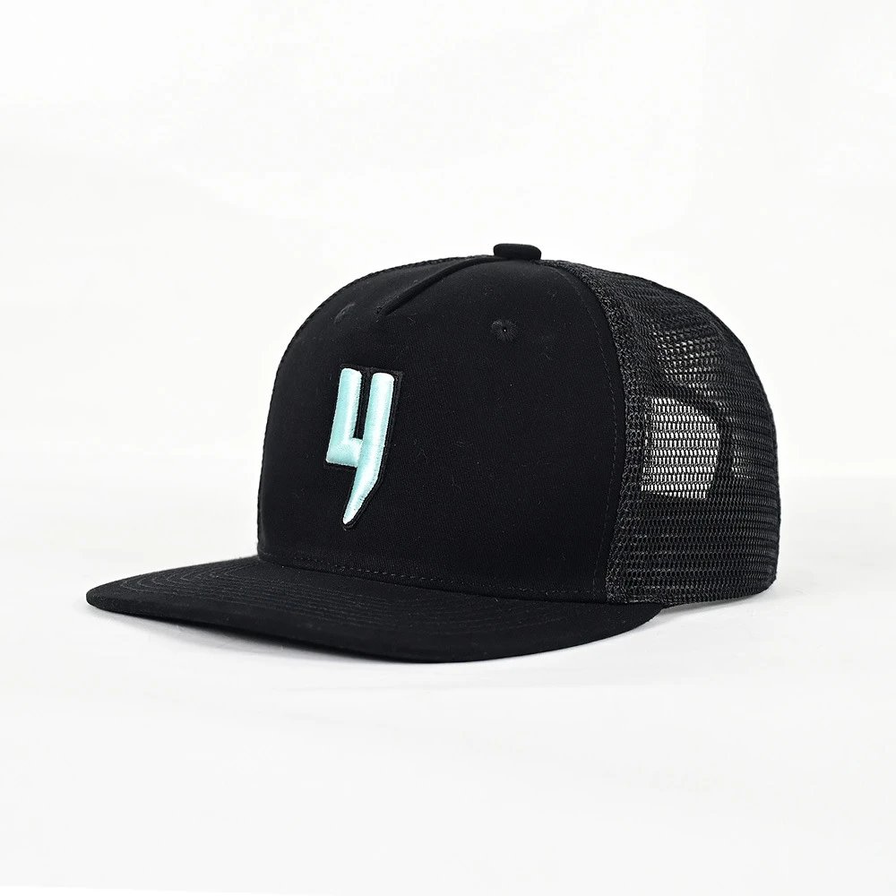 Unbranded Hats Mesh-back trucker cap with embroidered lightning graphic — 31