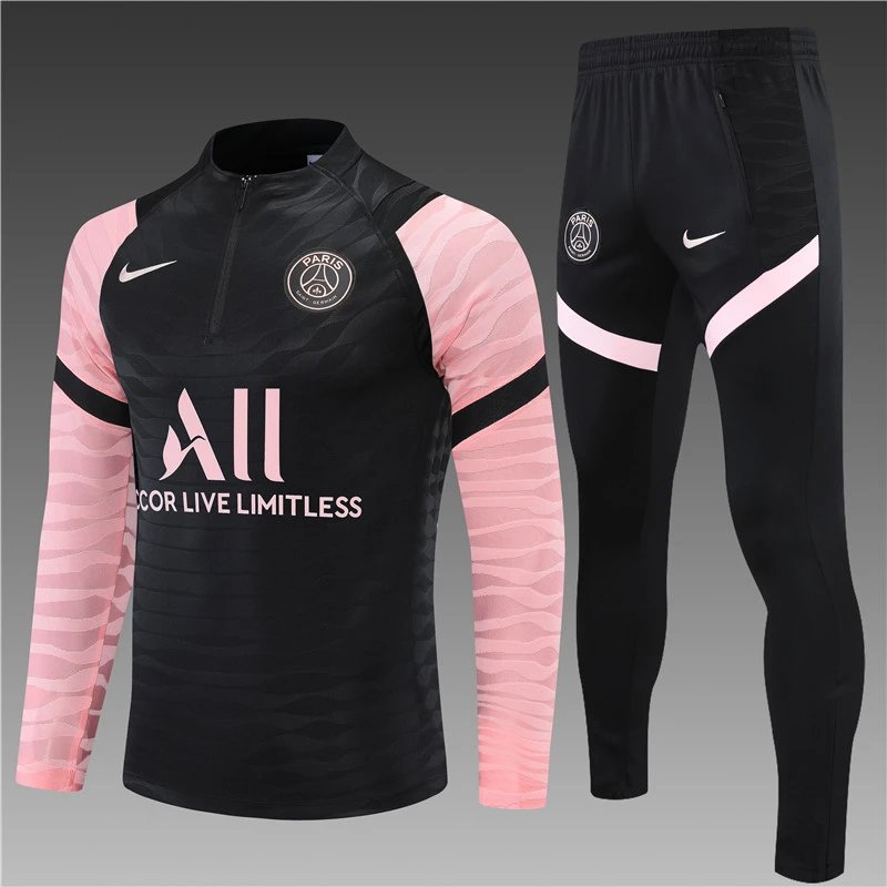 Paris Saint-Germain Training Kit 2023 Black Pink Set - 133460