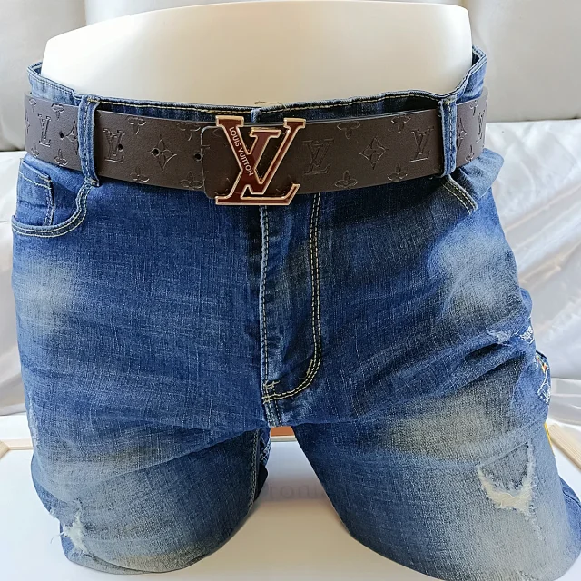 Louis Vuitton Belts Monogram embossed belt with LV buckle product detail image 13