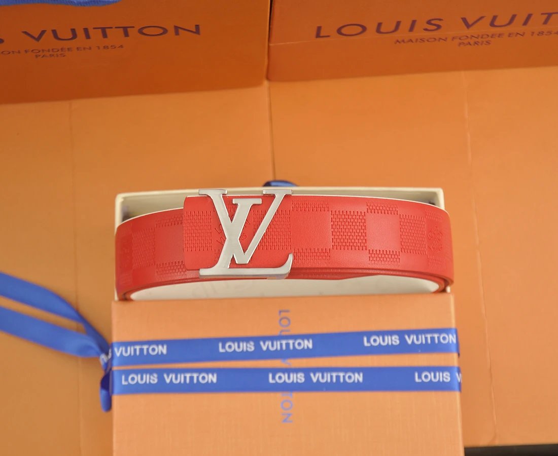 Louis Vuitton Belts Tiger-head buckle belt with monogram and graphic patches — 8