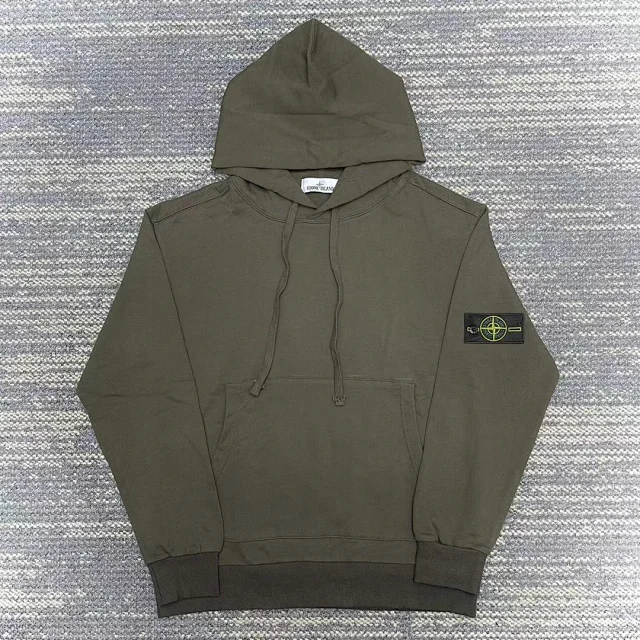 Stone Island Hoodies & Sweatshirts Hooded zip-front and pullover with compass sleeve badge product detail image 10