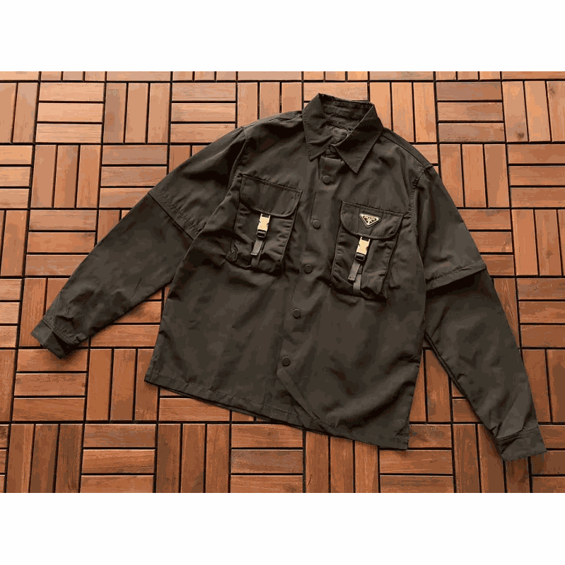 Prada Jackets Zip-up and utility jacket designs image 3