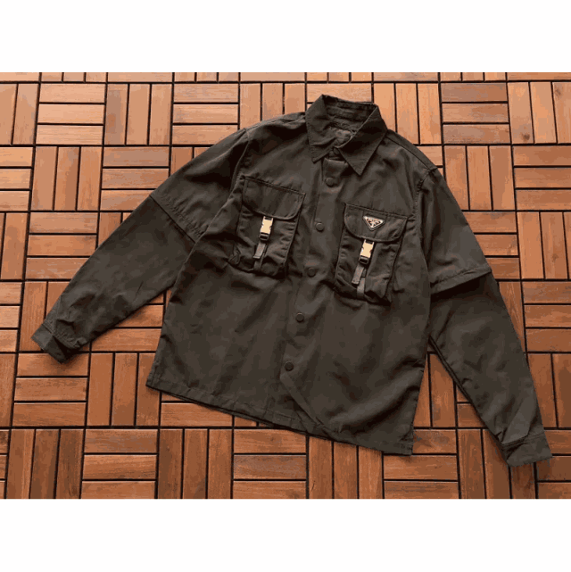 Prada Jackets Zip-up and utility jacket designs product detail image 1