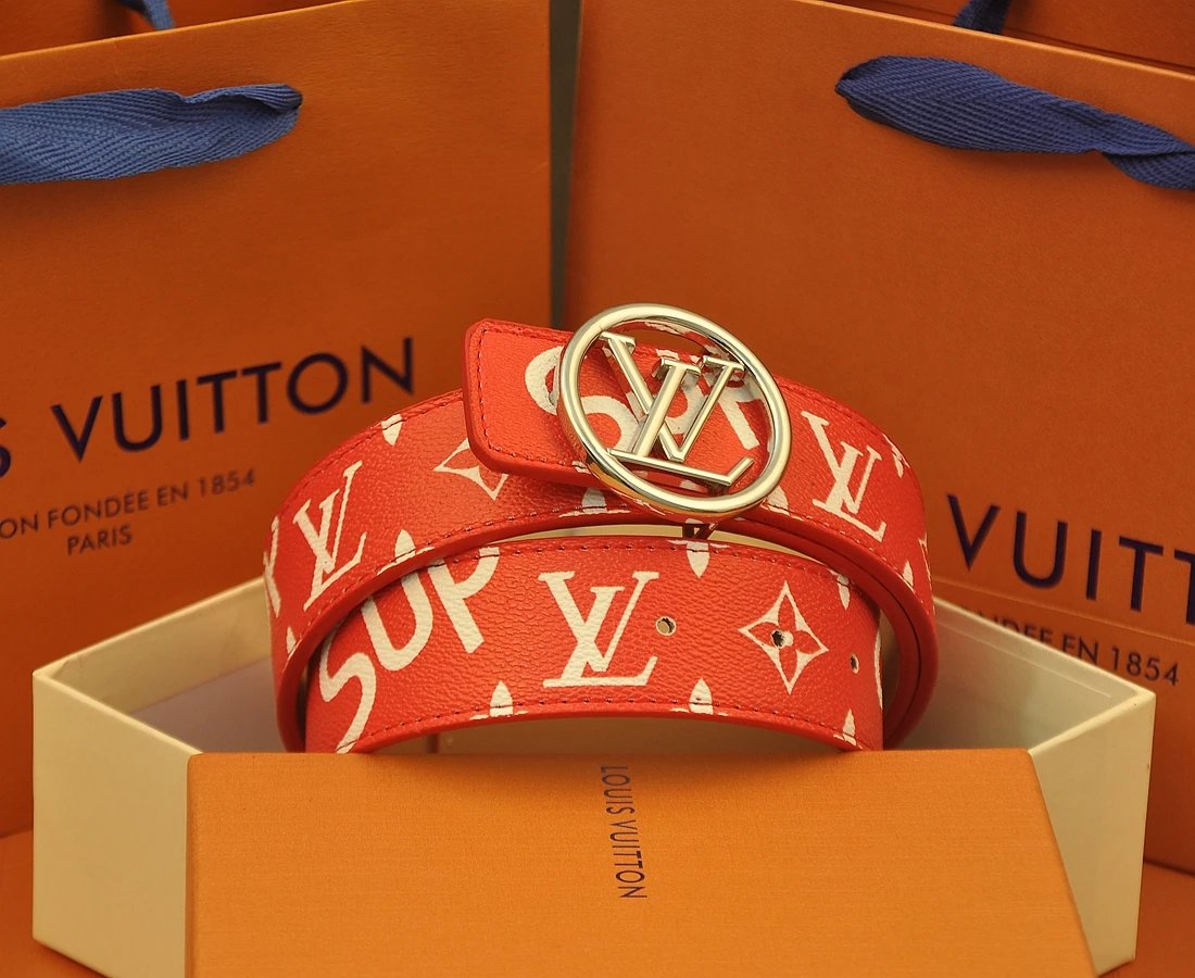 Louis Vuitton Belts LV initial buckle belt image 6
