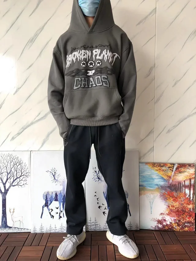 Broken Planet Hoodies & Sweatshirts Graphic patch pullover and zip-up product detail image 7