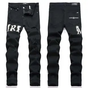 EXIAMIRI Distressed Black Acid-Wash Skinny Jeans - 10