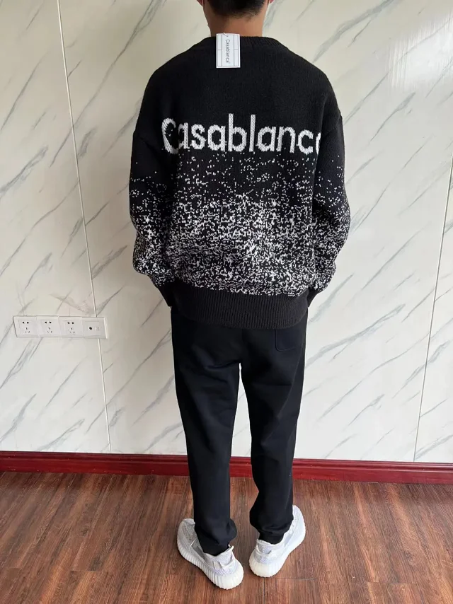 Casablanca Knitwear Logo Jacquard Knit Sweater product detail image 12